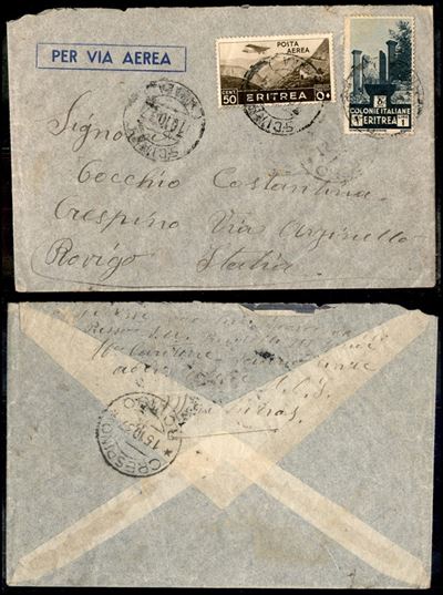 Italia / Colonie / Eritrea / Aerogrammi