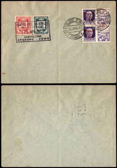 Italia / Emissioni Locali / Castglione D'intelvi / Posta Ordinaria