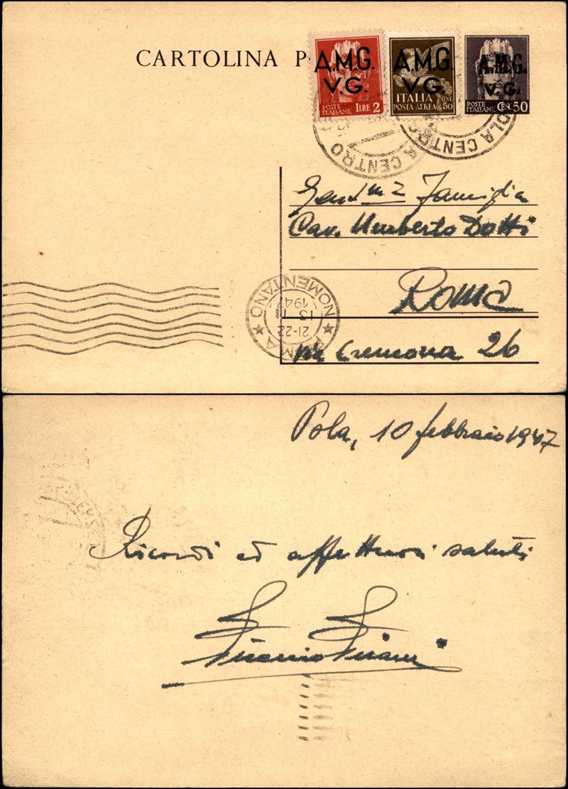 Italia / Trieste / Trieste Amg Vg / Posta Ordinaria