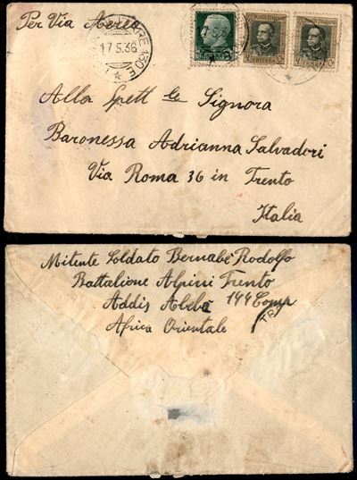 Italia / Colonie / Etiopia / Posta Militare