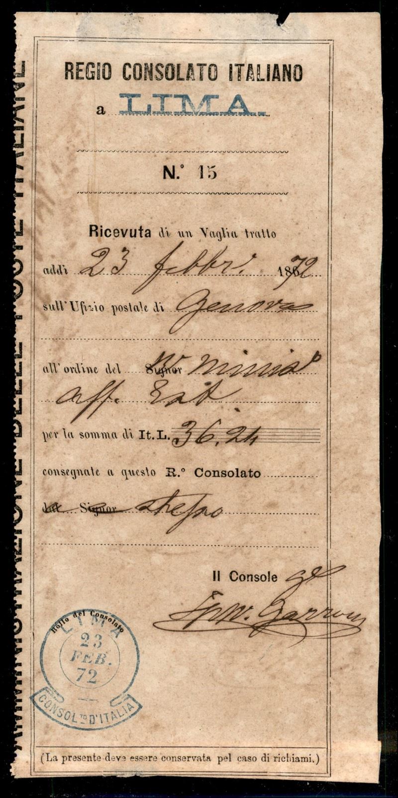 Italia / Regno / Posta Ordinaria
