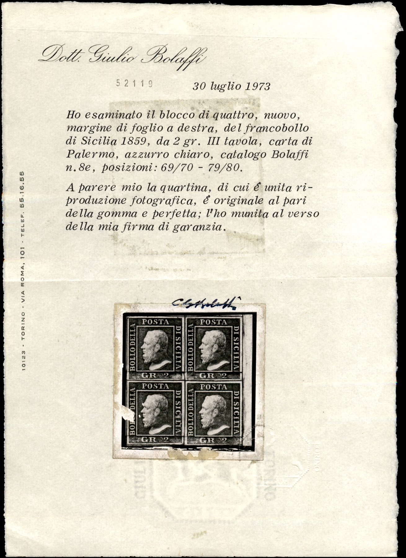 Italia / Antichi Stati Italiani / Sicilia / Posta Ordinaria
