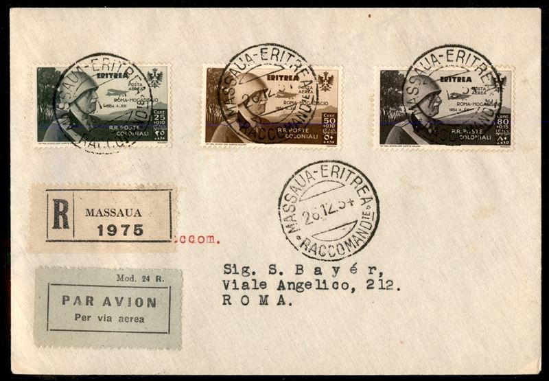 Italia / Colonie / Eritrea / Aerogrammi