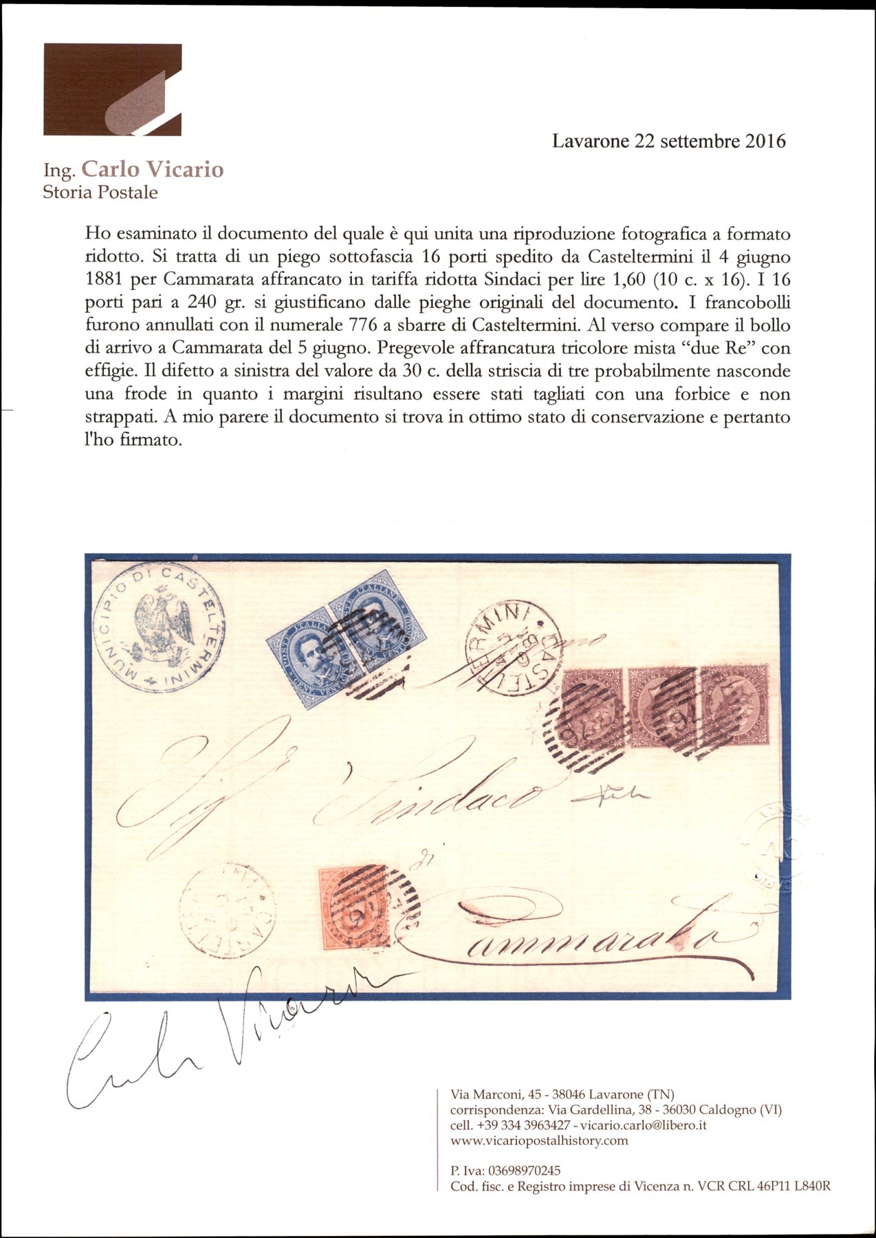 Italia / Regno / Posta Ordinaria