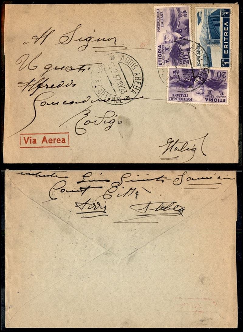 Italia / Colonie / Etiopia / Aerogrammi