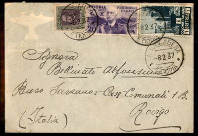 Italia / Colonie / Etiopia / Aerogrammi