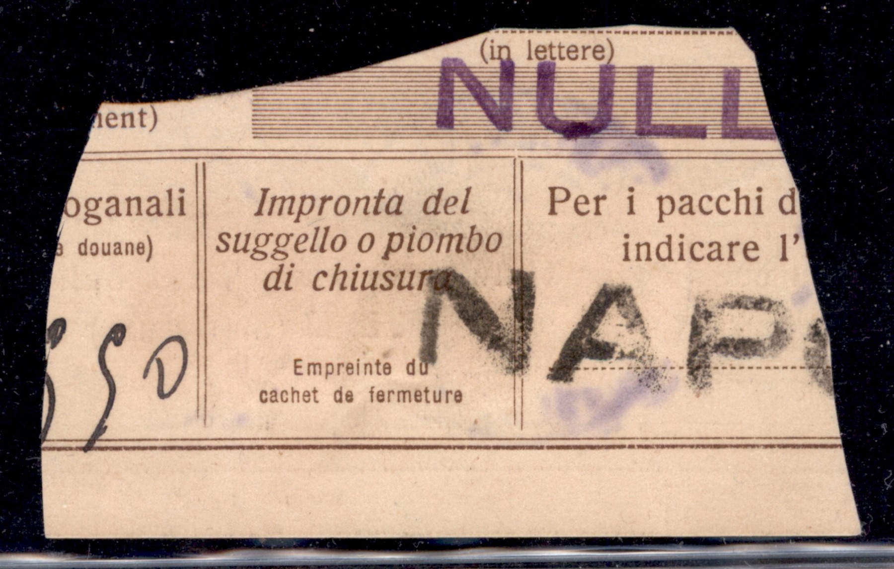 Italia / Colonie / Somalia / Pacchi Postali