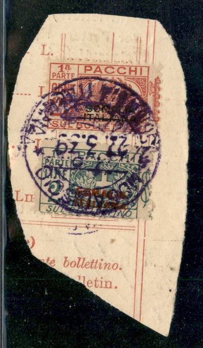 Italia / Colonie / Somalia / Pacchi Postali