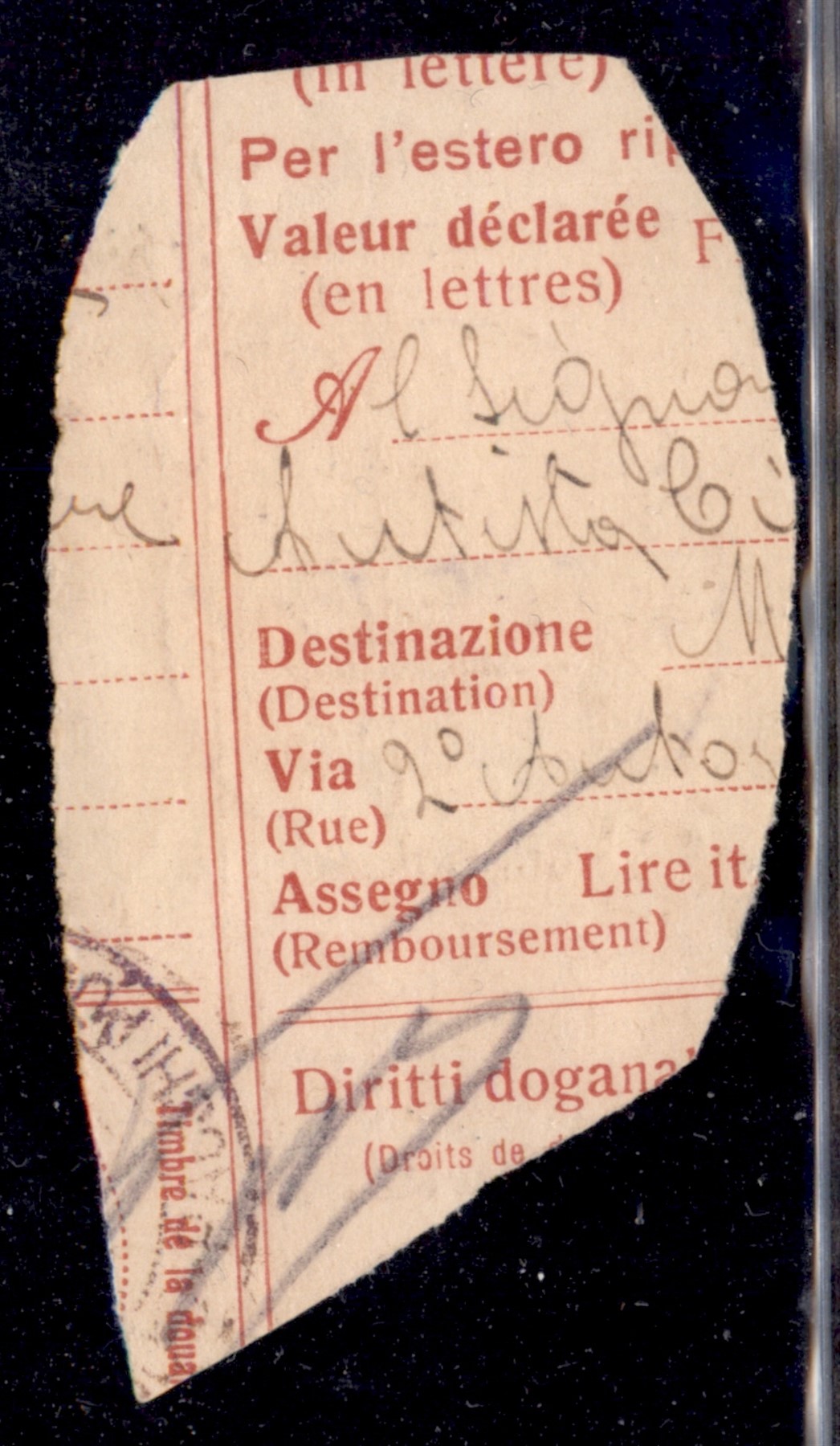 Italia / Colonie / Somalia / Pacchi Postali