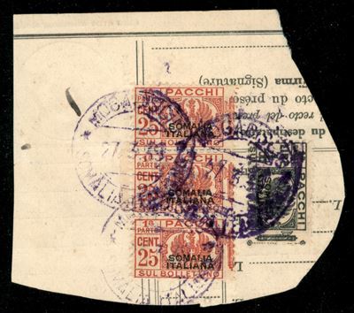 Italia / Colonie / Somalia / Pacchi Postali