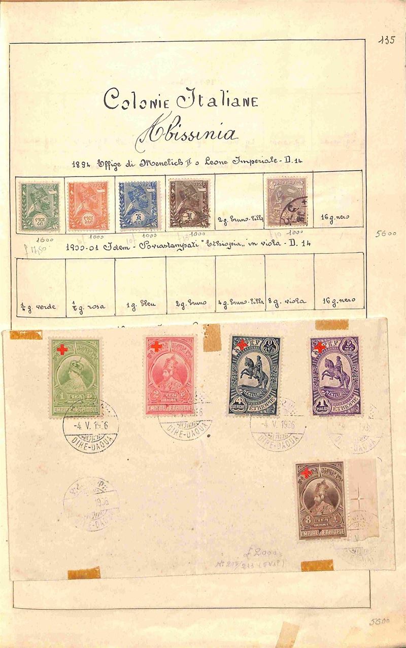 Etiopia / Posta Ordinaria + Aerea