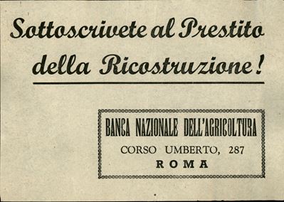 Italia / Volantini Lanciati da Aereo
