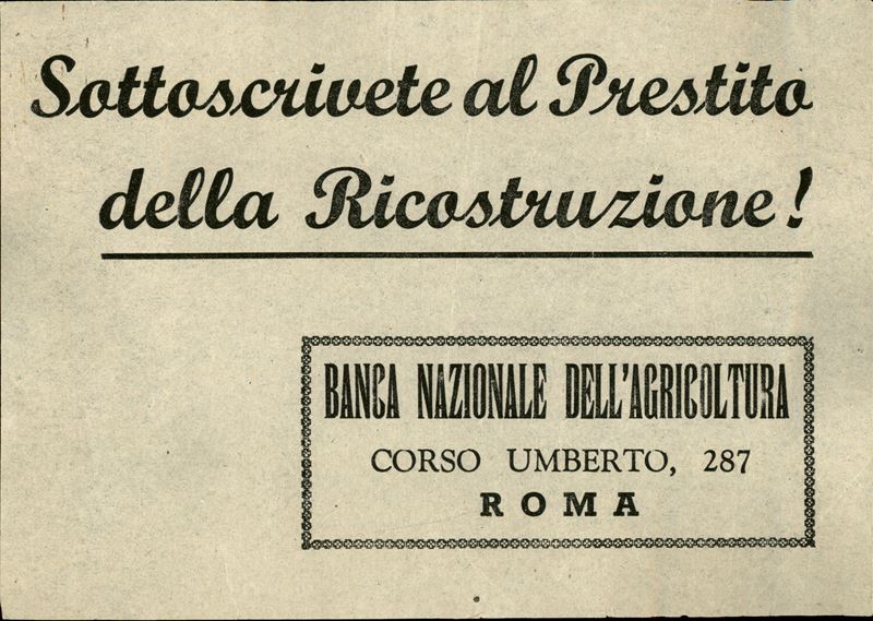 Italia / Volantini Lanciati da Aereo