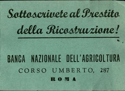 Italia / Volantini Lanciati da Aereo
