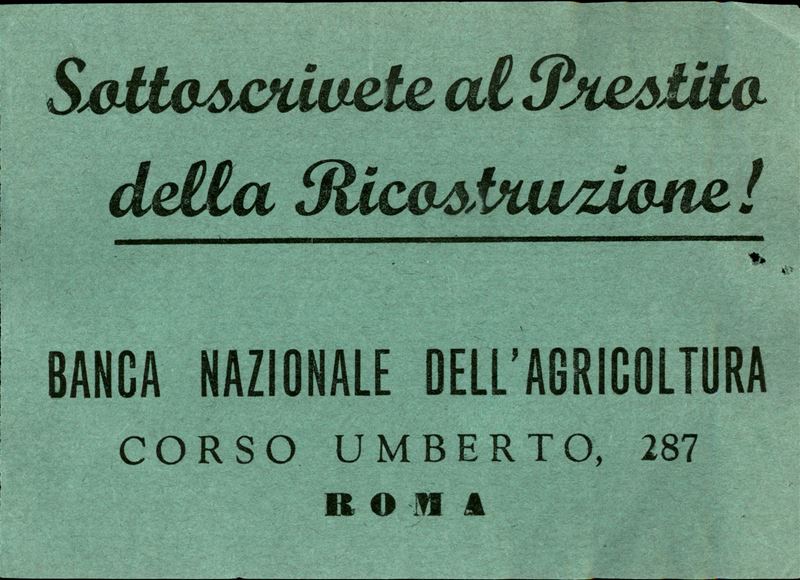 Italia / Volantini Lanciati da Aereo