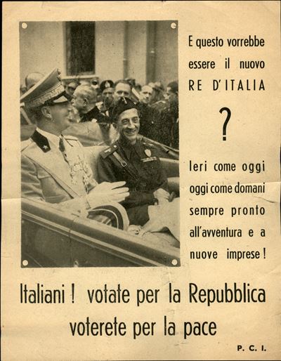 Italia / Volantini Lanciati da Aereo