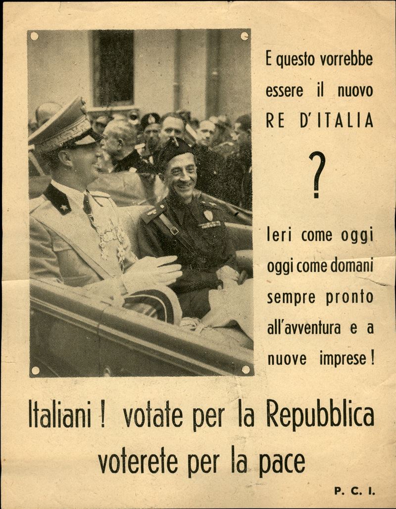 Italia / Volantini Lanciati da Aereo