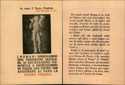 Italia / Volantini Lanciati da Aereo