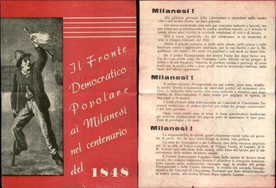 Italia / Volantini Lanciati da Aereo