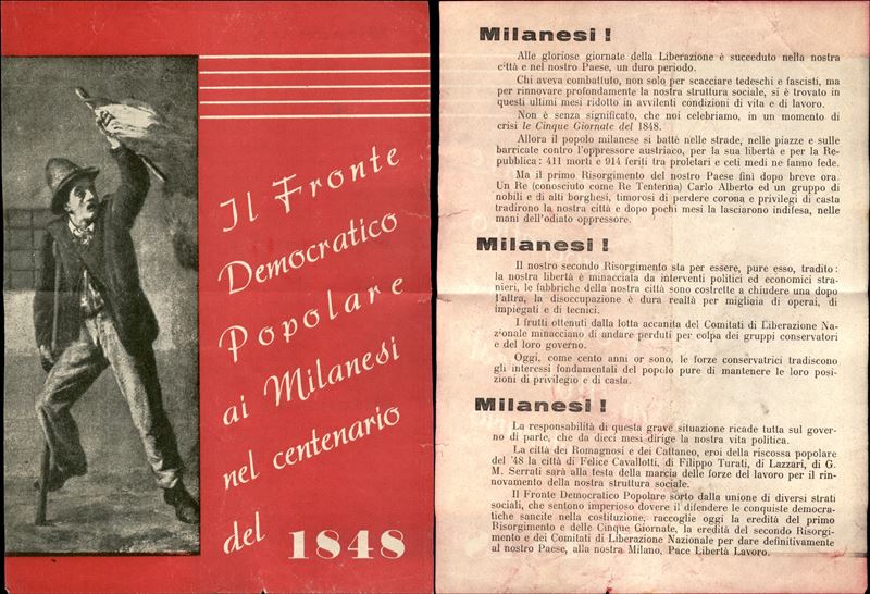 Italia / Volantini Lanciati da Aereo