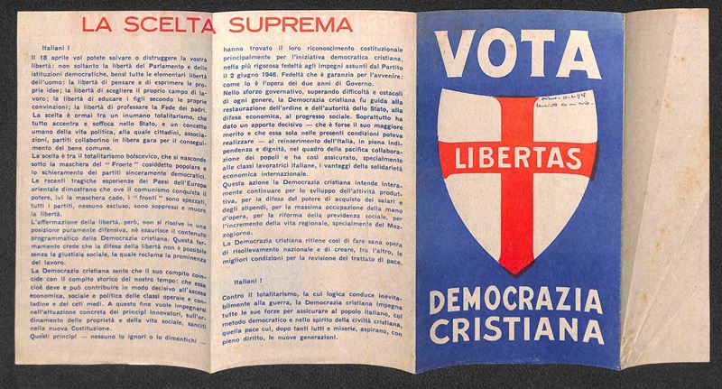 Italia / Volantini Lanciati da Aereo