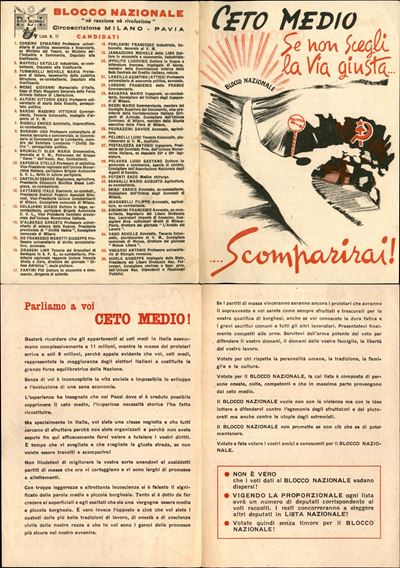 Italia / Volantini Lanciati da Aereo