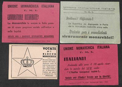 Italia / Volantini Lanciati da Aereo