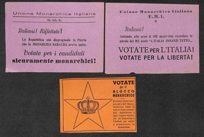 Italia / Volantini Lanciati da Aereo