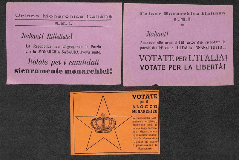 Italia / Volantini Lanciati da Aereo