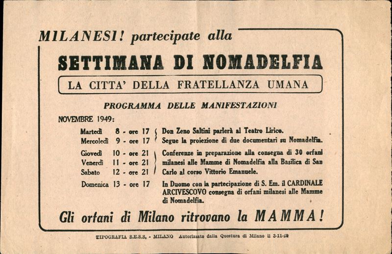 Italia / Volantini Lanciati da Aereo