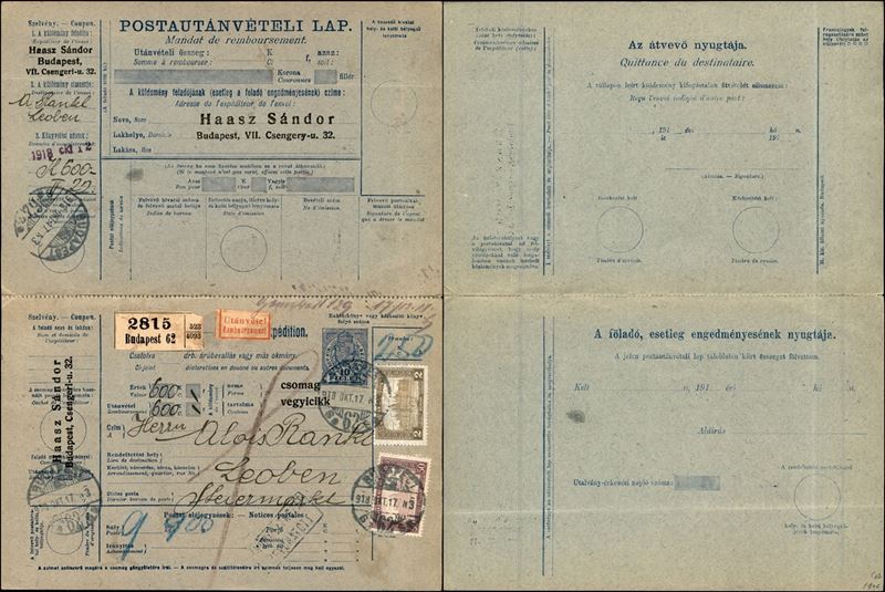 Austria / Bollettino Pacchi
