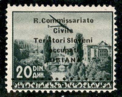 Italia / Occupazioni II Guerra Mondiale / Lubiana / Posta Aerea