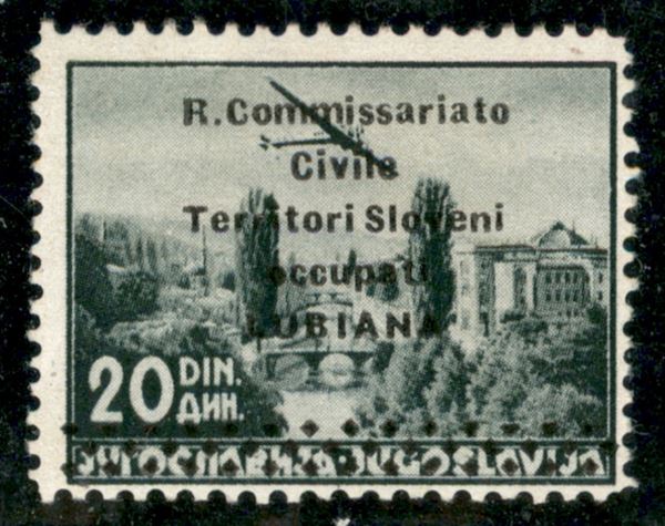 ITALIA / Occupazioni II guerra mondiale / Lubiana / Posta aerea
