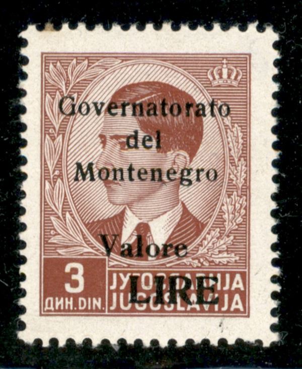 ITALIA / Occupazioni II guerra mondiale / Montenegro / Posta ordinaria