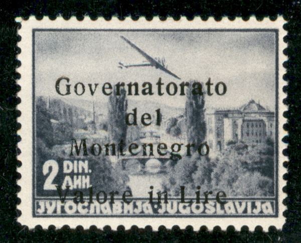 ITALIA / Occupazioni II guerra mondiale / Montenegro / Posta aerea