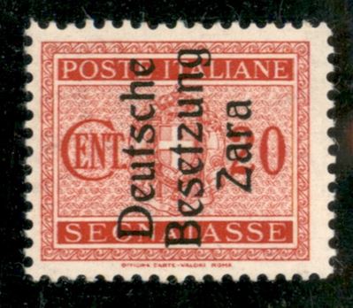 Italia / Occupazioni Straniere di Territori Italiani / Occupazione Tedesca / Zara / Segnatasse