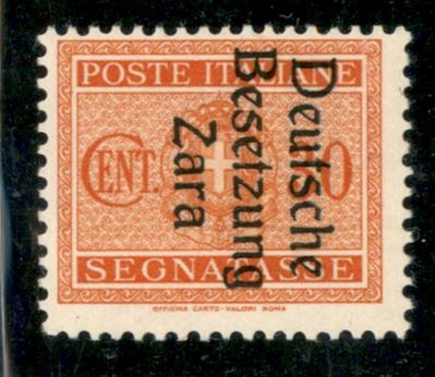 Italia / Occupazioni Straniere di Territori Italiani / Occupazione Tedesca / Zara / Segnatasse