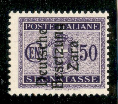 Italia / Occupazioni Straniere di Territori Italiani / Occupazione Tedesca / Zara / Segnatasse