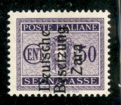 Italia / Occupazioni Straniere di Territori Italiani / Occupazione Tedesca / Zara / Segnatasse
