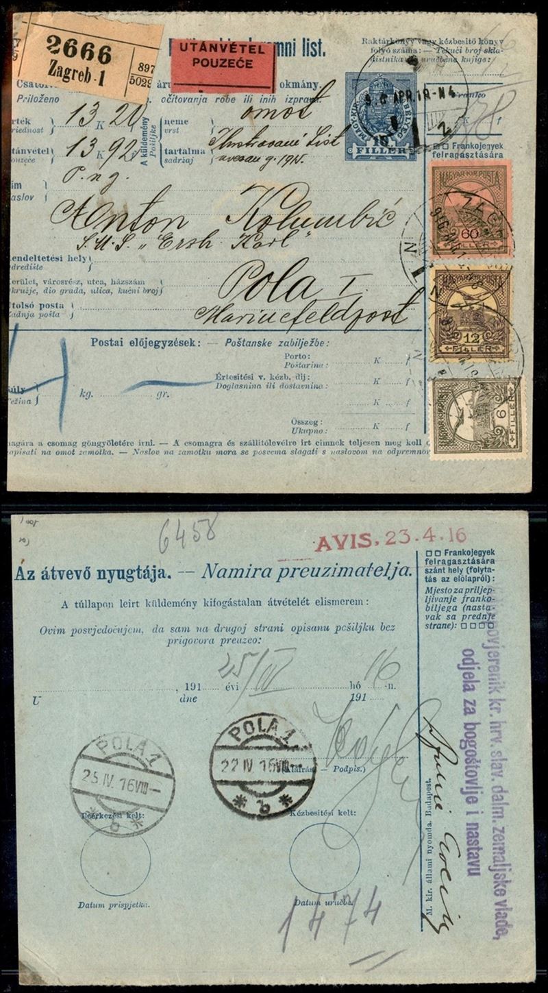 Austria / Bollettino Pacchi