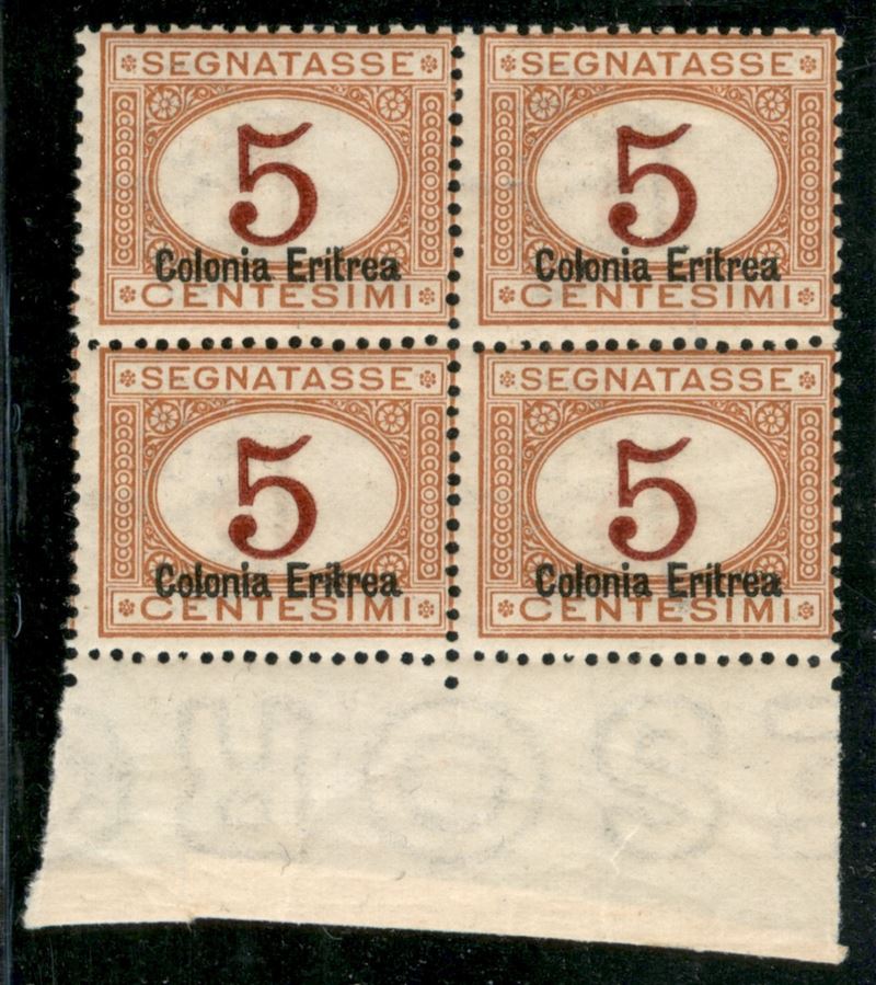 Italia / Colonie / Eritrea / Segnatasse