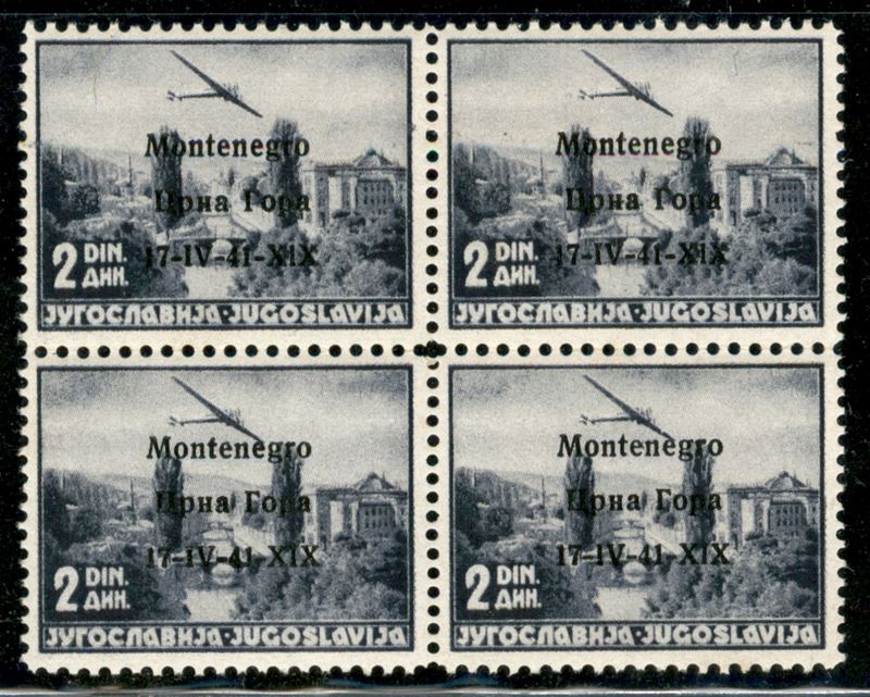 Italia / Occupazioni II Guerra Mondiale / Montenegro / Posta Aerea