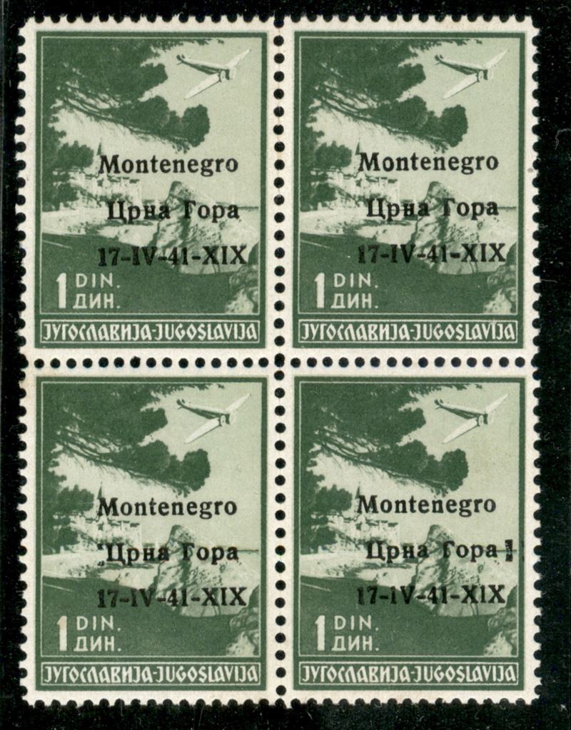 Italia / Occupazioni II Guerra Mondiale / Montenegro / Posta Aerea
