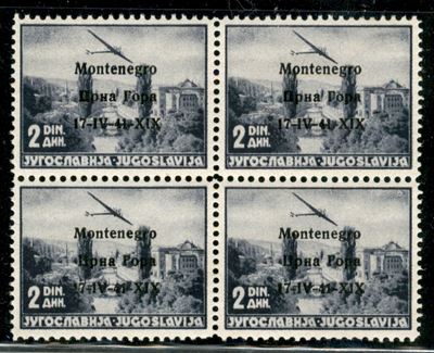 Italia / Occupazioni II Guerra Mondiale / Montenegro / Posta Aerea