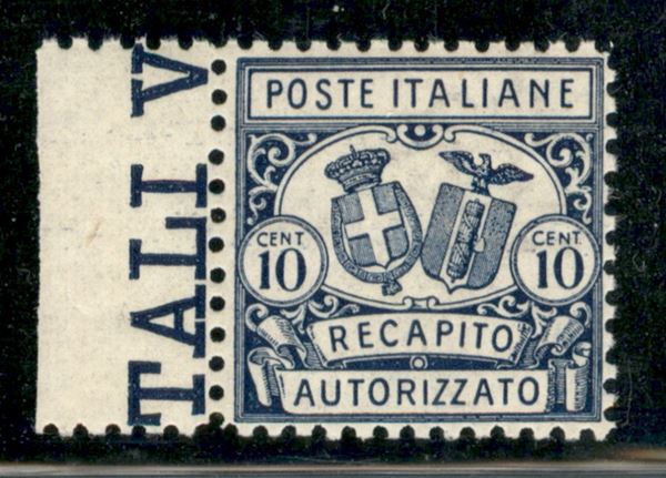 ITALIA / Regno / Vittorio Emanuele III / Recapito autorizzato