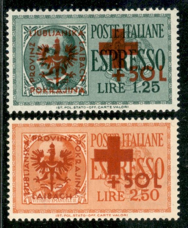 ITALIA / Occupazioni II guerra mondiale / Occupazione Tedesca / Lubiana / Posta ordinaria