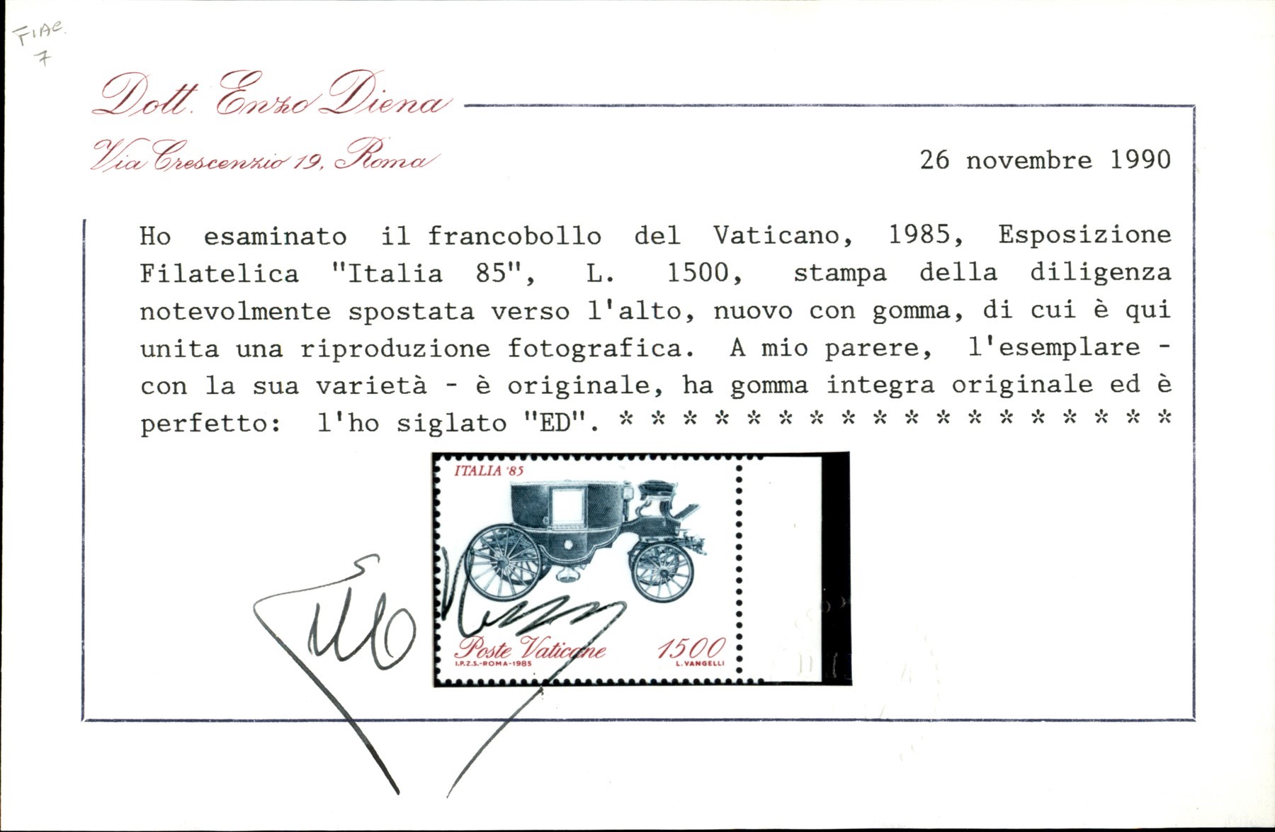 Vaticano / Posta Ordinaria