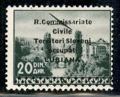 Italia / Occupazioni II Guerra Mondiale / Lubiana / Posta Aerea