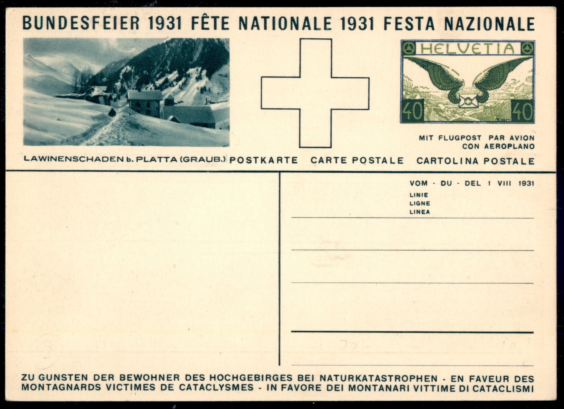Svizzera / Posta Ordinaria