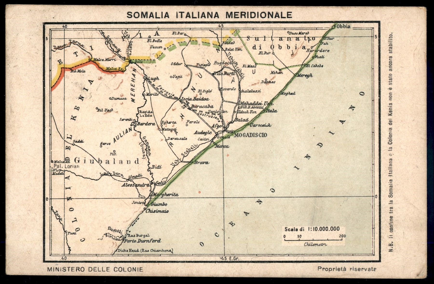 Italia / Colonie / Somalia / Posta Ordinaria